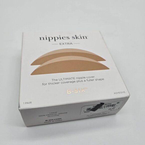 Nippies Skin Extra Nipple Covers Womens One Size Caramel Silicone Adhesive - Picture 9 of 9